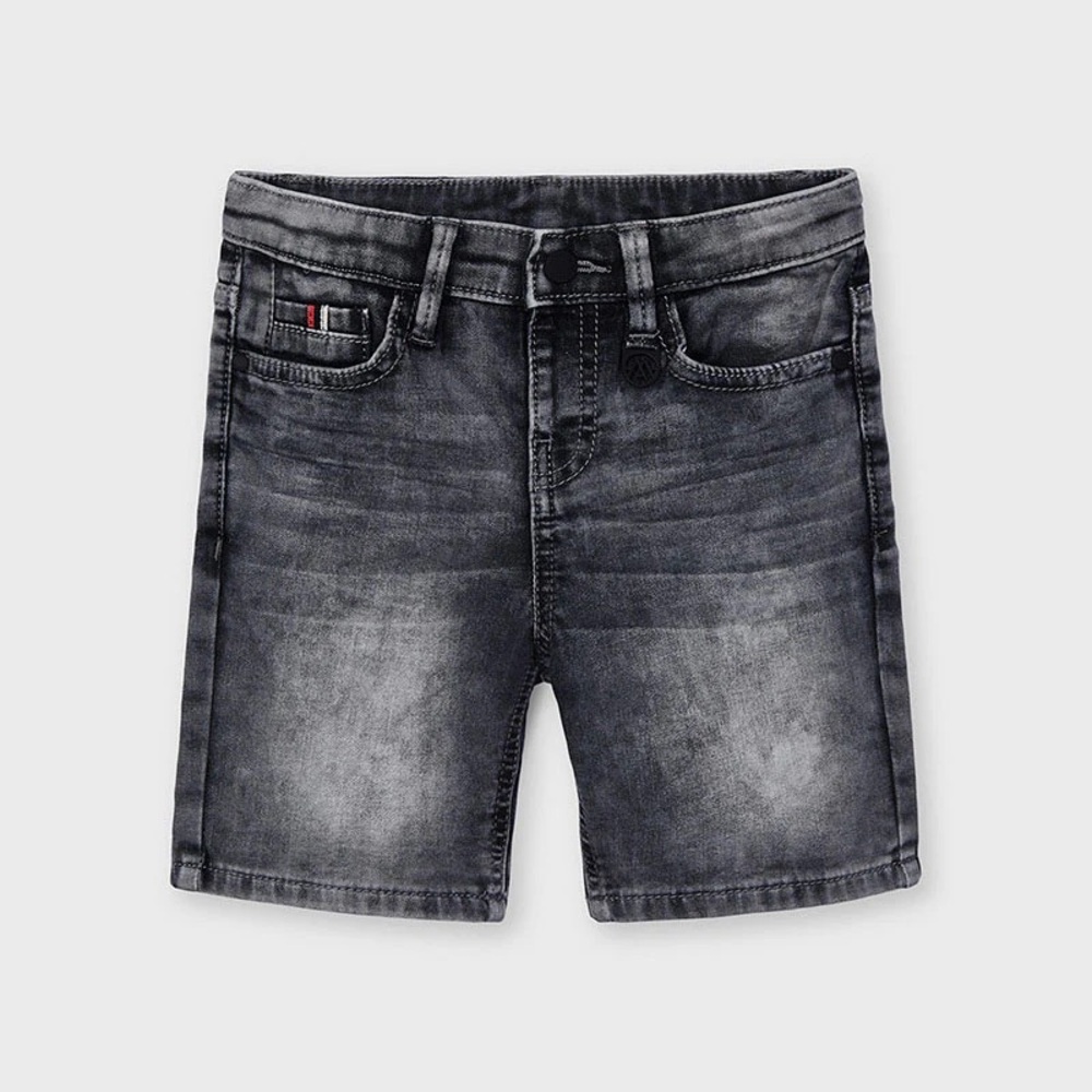 Size 8 Boys Mayoral Kids Black Denim Shorts
